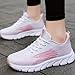 Wabkderpu Womens Walking Running Shoes Lightweight Non-Slip Platform Fashion Sneakers Workout Gym Mesh Breathable Training Sneakers Comfortable Slip On Tennis Shoes Pink