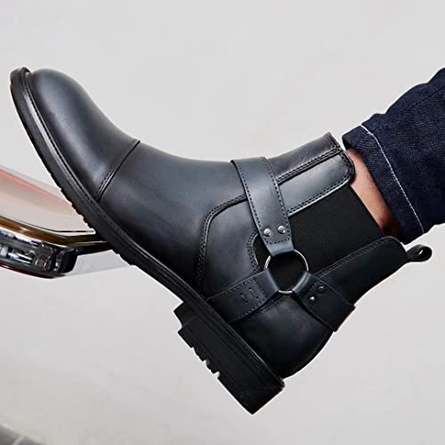 Image of Arkbird Chelsea Ankle Boots for Men Genuine Leather Oxford Casual and Formal Dress Boot