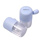 コンタクト洗浄機 手動 コンタクトレンズクリーナー 手動クリーニングレンズケース サボテン 可愛い 携帯便利 ウォッシャー 収納ケース ピンセットを送る（ブルー）