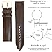 ROCHET WATCH BANDS No. 503 Fine Smooth Calfskin Leather - Aeroconfort Leather Watch Bands, Anti-Allergic Band for Men Women Fashion Watches (18MM, BROWN)