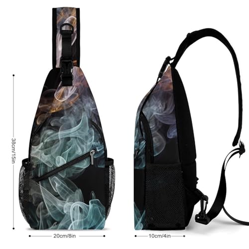 Psychedelic Smoke Sling Bag mochila casual para hombre y mujer miniatura 4
