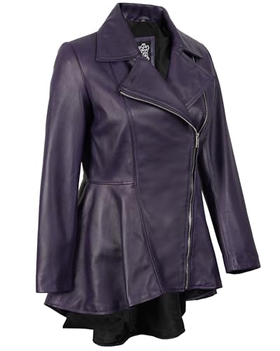fjackets Leather Jacket Women - Real Lambskin Peplum Leather Jackets For Womens Stylish Women's Leather Jacket Outerwear3