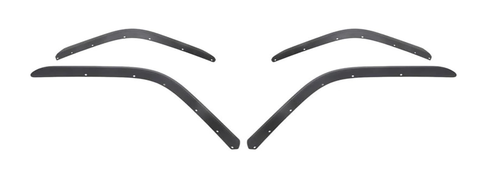 Paraspruzzi Parafango Anteriore Posteriore Arco Sopracciglio Ruota D'auto | Per Jeep Per Wrangler JL 2018-2023 4 Pezzi In Plastica Nera