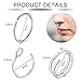Incaton 33PC 20G Stainless Steel Nose Rings Hoops L Shaped Studs Screw Nose Piercings Jewelry for Women Men Silver Rose Gold Black Rainbow