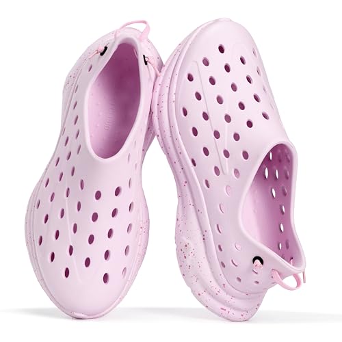 Project Cloud Recharge Recovery Shoes for Women & Men - Waterproof Slip-On Water Shoes, Soft Insole, Non Slip Lightweight Shoes for Gym, Beach, Pool, & Post-Workout (Recharge, Pink,6M)