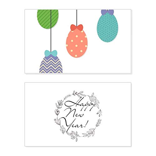 Tarjeta conmemorativa de bendición de Año Nuevo y huevo de Pascua