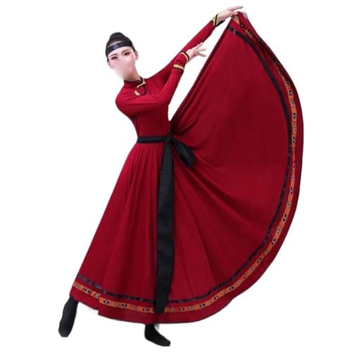 Costume traditionnel mongol Hanfu et robe de danse tibétaine pour festival