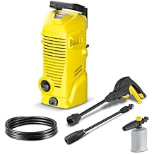Karcher K 1 Electric Pressure Washer, Foam Cannon, Spray Gun, Vario Power Spray Wand and Hose - Compact Design and Lightweight, Power Washer 1700 PSI - 1.45 GPM