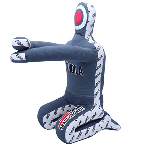 Grappling Dummy-MMA Jiu Jitsu Grappling Wrestling Dummy Made from Durable Canvas Fabrics MMA Dummy (UNFILLED) (Gray, 72\")