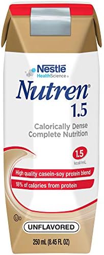 Nutren 1.5 High Calorie, Unflavored Liquid Nutrition, 8.45 Ounce (Pack of 24)