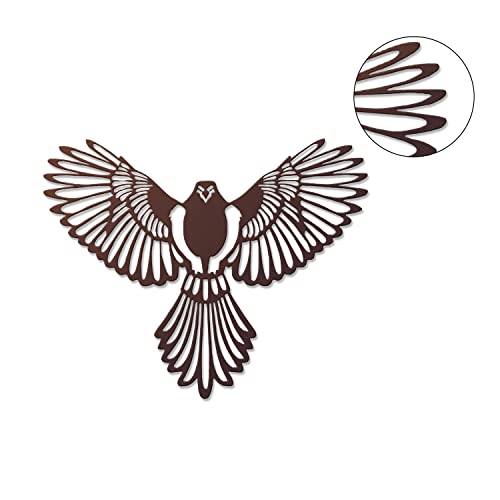 Image of Generic METSY Laser Cut Metal Wall Art | Eagle Wall Decor | 1.5 mm Thickness Mild Steel Material with Black Powder Coating