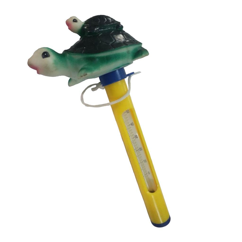 misppro New Floating Pond Thermometer Swimming Pool Temperature Monitor - Tortoise