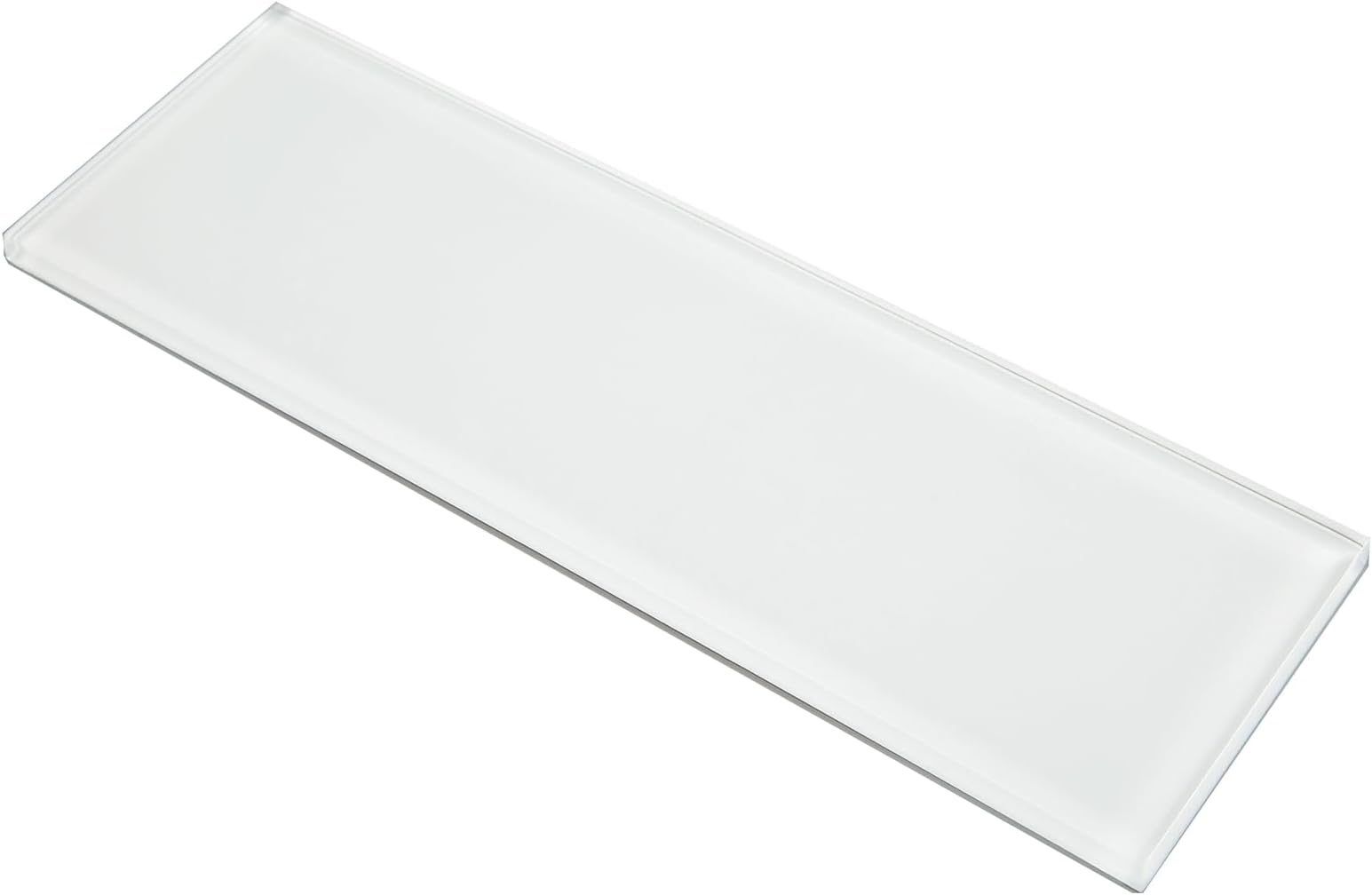 White Glass Subway Tile