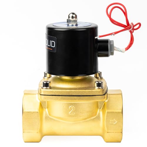 U.S. Solid 2" Solenoid Valve - 110V AC Brass Electric Solenoid Valve, Normally Closed, Viton Seal by U.S. Solid - Image 2