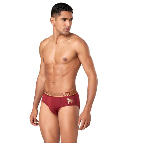 Image of Macroman M-Series MW Signature Collection By Rohit Bal Premium Supima, Modal, Spandex Mens Briefs