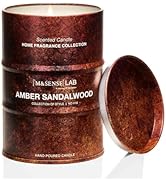 M&SENSE Amber Sandalwood Scented Candles Natural Non Toxic, Aromatherapy Candle for Stress Relief...