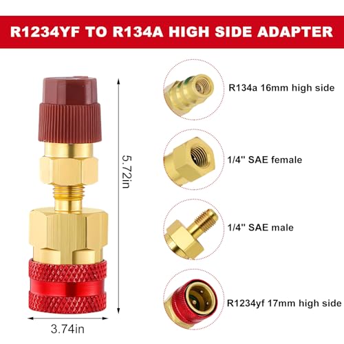 Kit de 2 Conectores Rápidos R1234YF para Aire Acondicionado miniatura 3