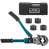 BotaBay hydraulische Rohrzange TH 16 20 25 32 mm Crimpzangen Presskraft 12T manuelle Preßzange kontur pipe tube mit 360 ° Drehbarem Kopf Aluminiumrohr Ergonomischem Gummigriff TH-Konturpressenzange