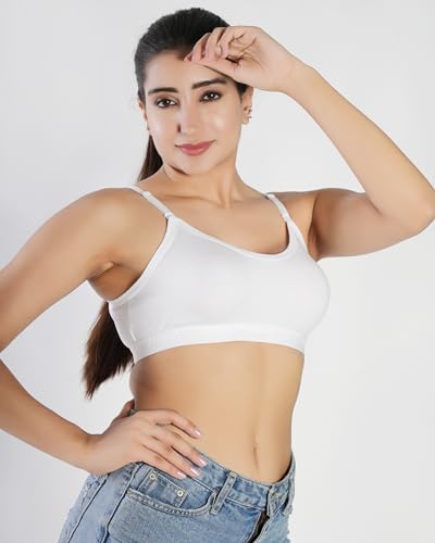 Image of Medium Impact Sports Bra for Women | Daily Use | Non-Wired | Non-Padded | Seamless Bra | Full Coverage | Suitable for Gym,Yoga,Workout