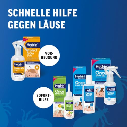HEDRIN Protect & Go Spray – Die wirksame Prävention gegen Kopflausbefall, Klinisch belegte Wirksamkeit und benutzerfreundliche Lösung zur Vorbeugung von Läusen