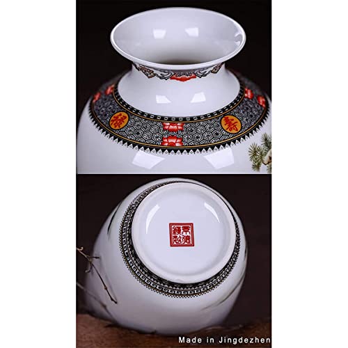 Ecyc Chinese Ceramics Vase Handmade Fine Smooth Surface Decorative Animal Horses Vases, 10" #TOP3
