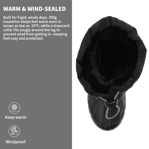 Kids Snow Boots for Boys & Girls, Waterproof, Fur Lined & Insulated Warm, Easy On/Off, Non-Slip for Sledding & Snowy Play, Little Kid/Big Kid3