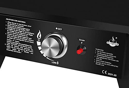 Gasräucherofen El Fuego Gasgrill Portland W XL mit Zubehör