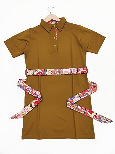 Image of Leriya Fashion Women's Comfortable Lycra Printed Collar Neck Regular Sleeve Solid Midi Body-con Casual Western Stylish Dress | Short Midi Dress for Women.