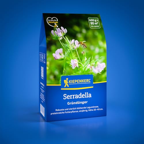 Kiepenkerl Serradella 1081400 - Vielseitige und nützlingsfreundliche Gründüngungspflanze mit einer Wuchshöhe von 20 bis 40 cm - Blumensamen, Pflanzen, Saatgut