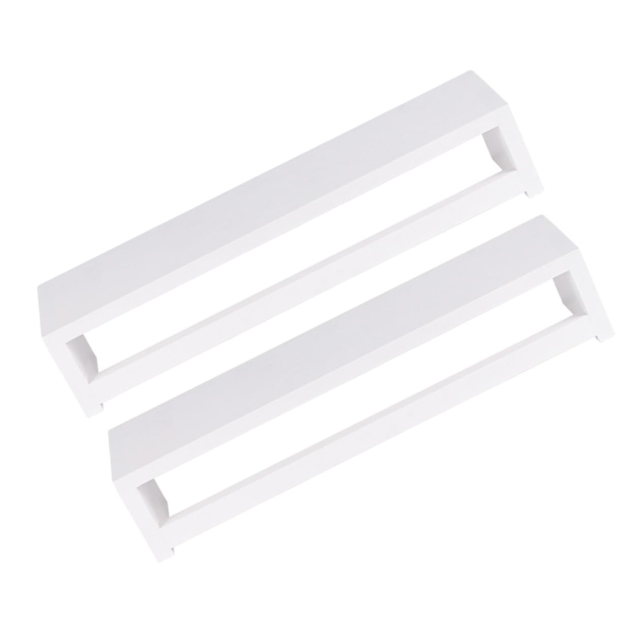 Étagère murale blanche en bois plastique STOBAZA 42cm, lot de 2 rangements pour salon