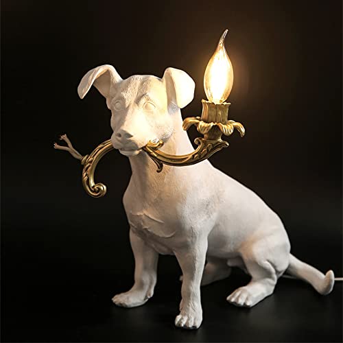 LED Lámpara Italia Resina Cachorro Lámpara De Mesa, Nórdico Creativo Casa Decoración Lámpara De Escritorio Para Mascotas, Seletti Moderno Animal Lámpara De Noche, Sala Dormitorio Decoración Regalo Cover