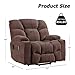 CANMOV Power Lift Chair Recliners for Elderly, Electric Recliner Antiskid Fabric Sofa Living Room Chair with Overstuffed Pillow Design, Chocolate