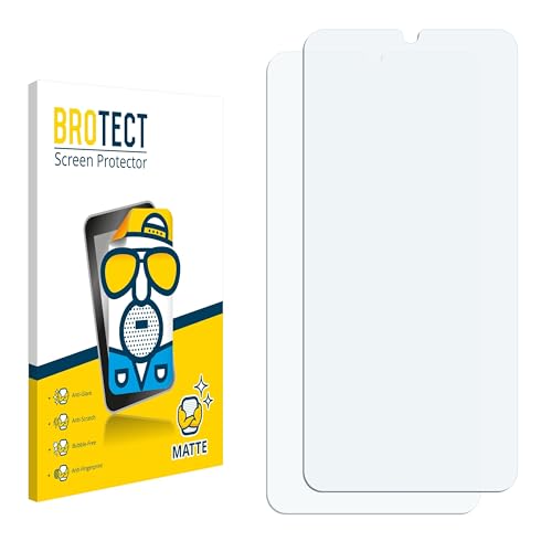 BROTECT Protector Pantalla Anti-Reflejos para Lenovo Z6 Pro (2 Unidades) Película Mate Anti-Huellas