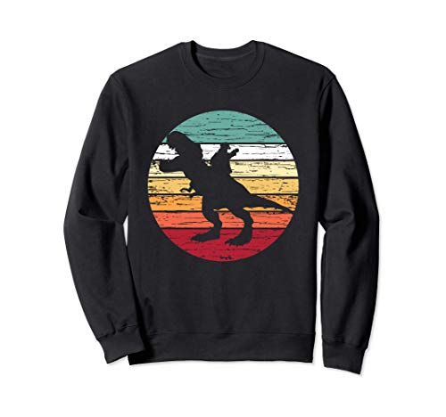 Retro Santa Riding Dinosaur T Rex Shirt, Christmas Boys Gift Sudadera