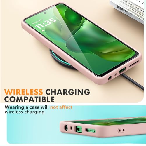 Coque Motorola Moto G Power 5G 2025 Vansdon rose avec protection écran en verre trempé x2