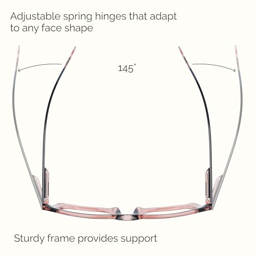 ccvoo stylish reading glasses for women eyeglasses blue light readers for women computer eye glasses cheaters