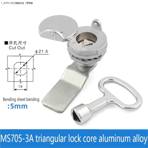 Serrure de précision MS705-3A avec capuchon de protection pour compteur - 3