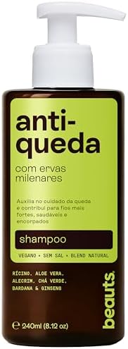 Shampoo Antiqueda com Babosa (Aloe Vera), Alecrim, Jaborandi, Ríc...
