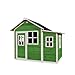 Produktbild EXIT Toys Loft 150 Holzspielhaus mit Anbau für Draußen - Gartenhaus aus Holz für Kinder - Wasserdichtes Dach - Einfache Montage - 100% FSC Zedernholz - TÜV-Zertifiziert - 188x149x159cm - Grün