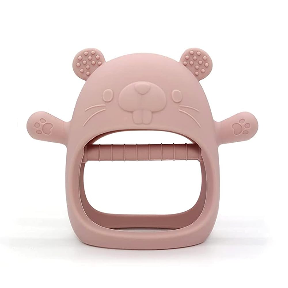 Cubble 2 Pack Silicone Teething Mitten for Soothing Teething Pain Relief BPA Free Anti Dropping Wrist Hand Pacifier Teether Toy - Image 4