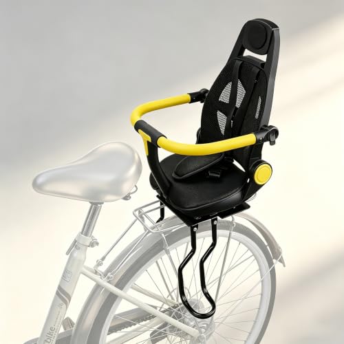 Image of 2026 Upgrade Rear Back Seat for Kids Back Mount, Rear Mounted Child Bike Seat with Backrest Armrest Foot Pedals - Width Adjustable Bicycle Rear Seat for Kids, Fits All Bicycle Rear Frames | Rear Child Bike Seat,Rear Mounted Child Bike Seats