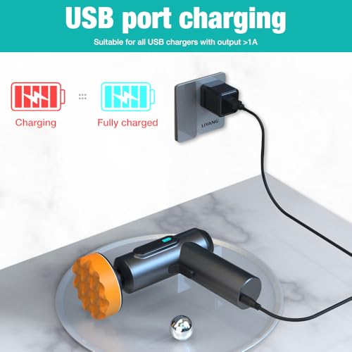 DAJASD Cordless Car Polisher, Car Buffer Polisher Machine with 3 Polishing Pads, 20000RPM Speed, Built in two 2000mAh Battery and Support Battery Display, Mini Car Polishing Kit for Polishing, Waxing 5 DAJASD Cordless Car Polisher, Car Buffer Polisher Machine with 3 Polishing Pads, 20000RPM Speed, Built in two 2000mAh Battery and Support Battery Display, Mini Car Polishing Kit for Polishing, Waxing - Image 5