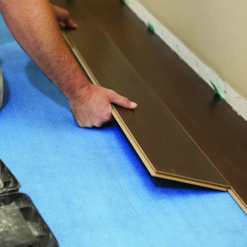 Image of Luxury Vinyl, Laminate, or Wood Flooring Underlayment (Floating, Glue Down, or Nail Down) - Sound Reduction, Compression Resistant 3'Wx66'8 inchL Roll (Covers 200 sq. ft) SOUNDBUFFER