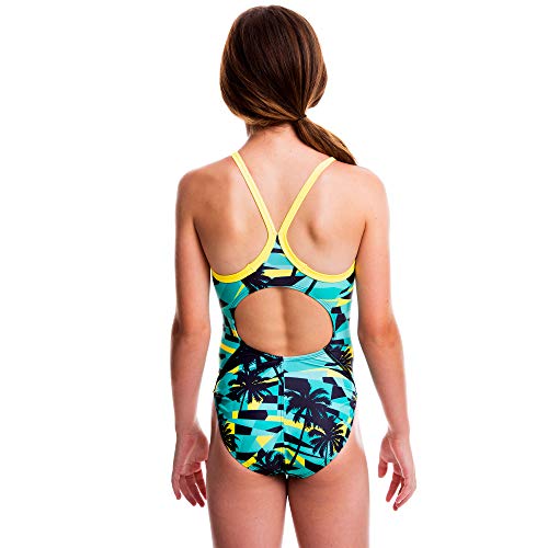 Flow Funky Girls Swimsuits - Size 23 To 30 One Piece Swimsuit For Practice And Competition In Ten Swim Suit Design (Tropic 26) #TOP3