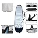 KIJUUJU Surfboard Bag 8.6/9.2/9.6ft - Waterproof Longboard/Skimboard/Pranchas Cover with Adjustable Strap, Surfing(9.6 Long)