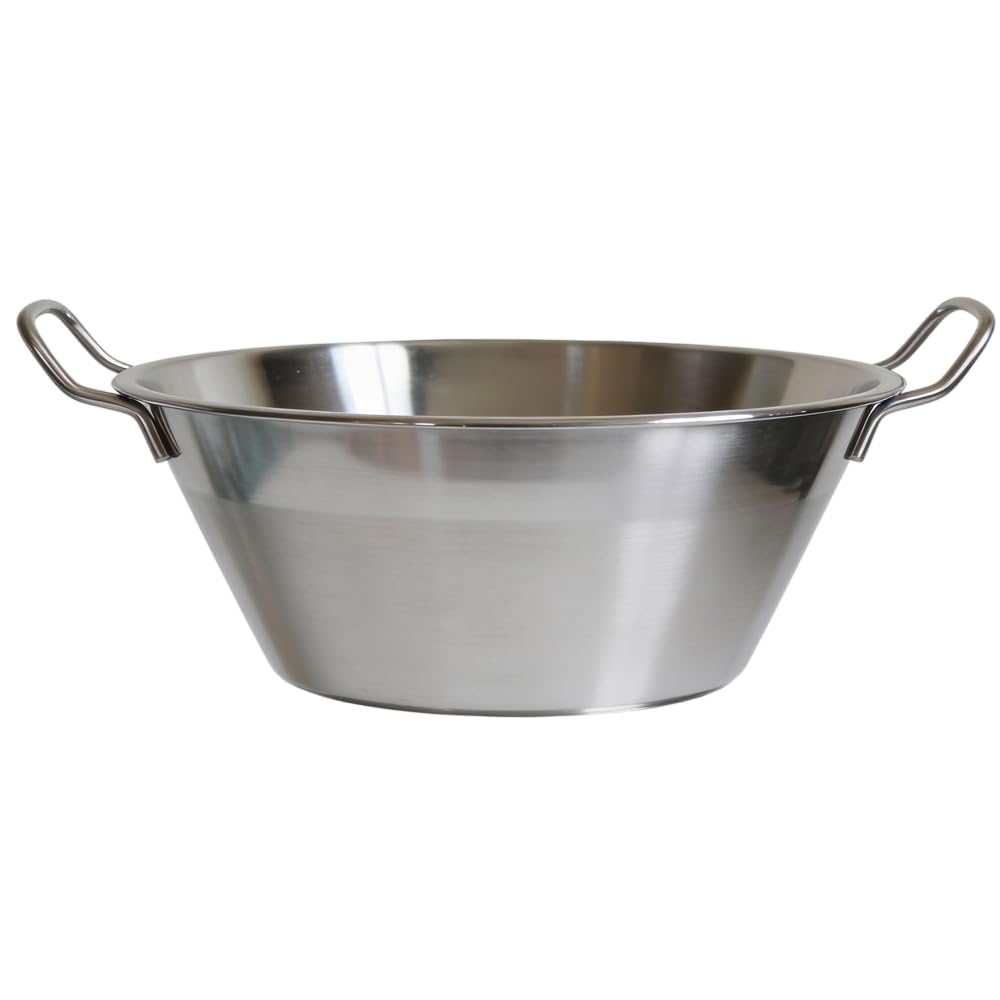 Baumalu - 38 cm Marmeladentopf aus Edelstahl, 9L Fassungsvermögen, Metallgriffe, für alle Herdarten einschließlich Induktion, ideal für Marmeladen und Hausgemachtes
