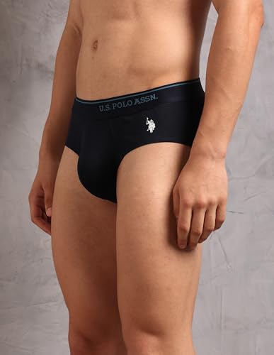 Image of U.S. Polo ASSN. Men's OEB18 Cotton Stretch Breathable Underwear Briefs - Pack of 2