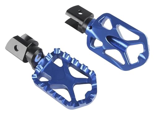 Motorcycle foot pegs F900XR S1000XR repose pieds alu bleu large