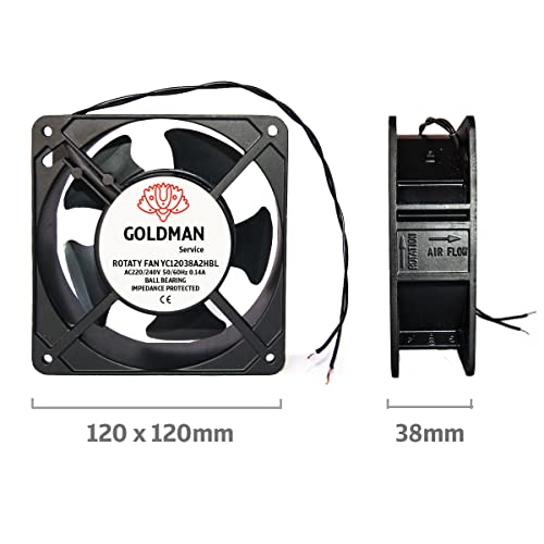 Extractor de aire de 23W para enfriamiento continuo y renovación de flujo térmico axial 4
