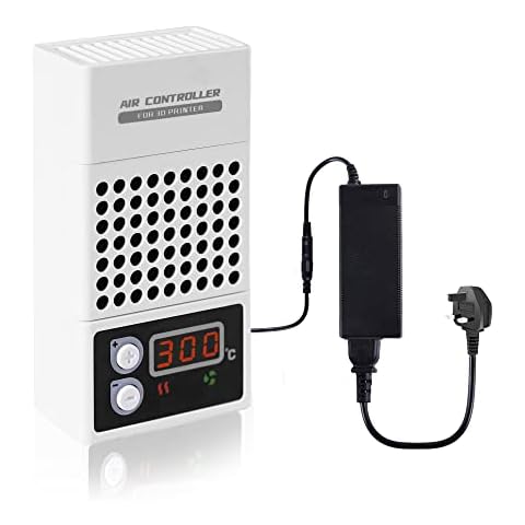 Mini Heater for 3D Printer, HCSSZ Lightweight 3D Resin Printer Temperature Controller Heating Thermostat Temp Control with Activated Carbon Filter for LCD DLP 3D Printers Cover